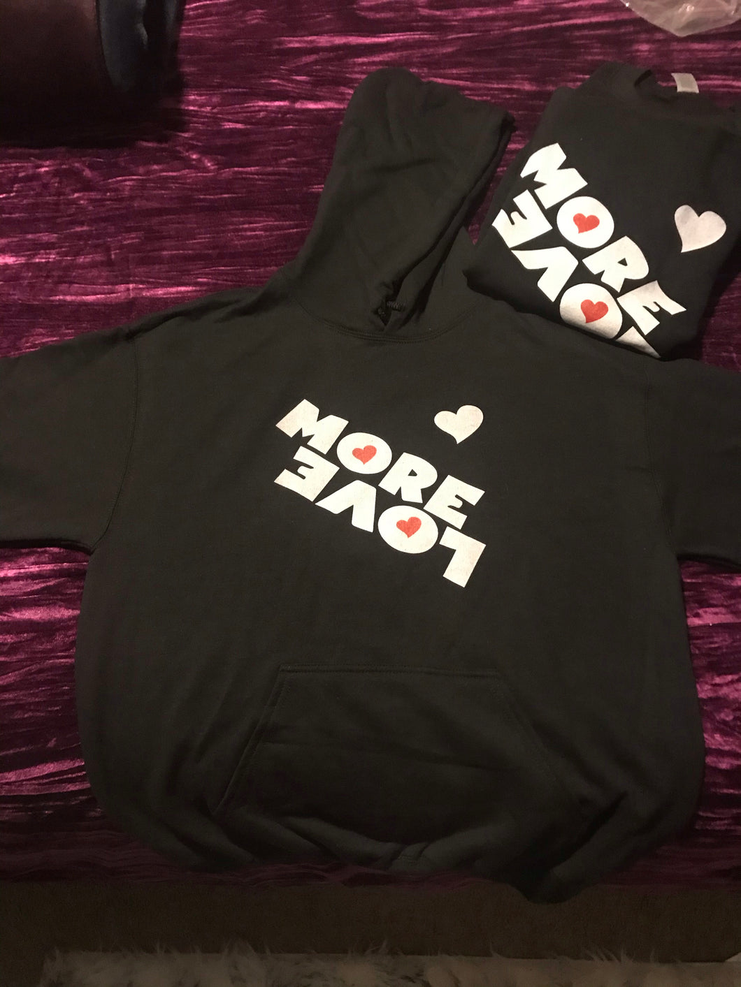 MoreLove Black/White Hoodie