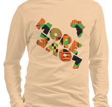 Load image into Gallery viewer, BHM Kente Long Sleeve Shirt 2022
